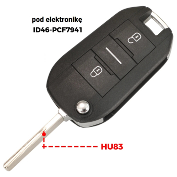 Obudowa kluczyka Peugeot | 3540-24